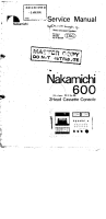 Nakamichi 600-Service-Manual